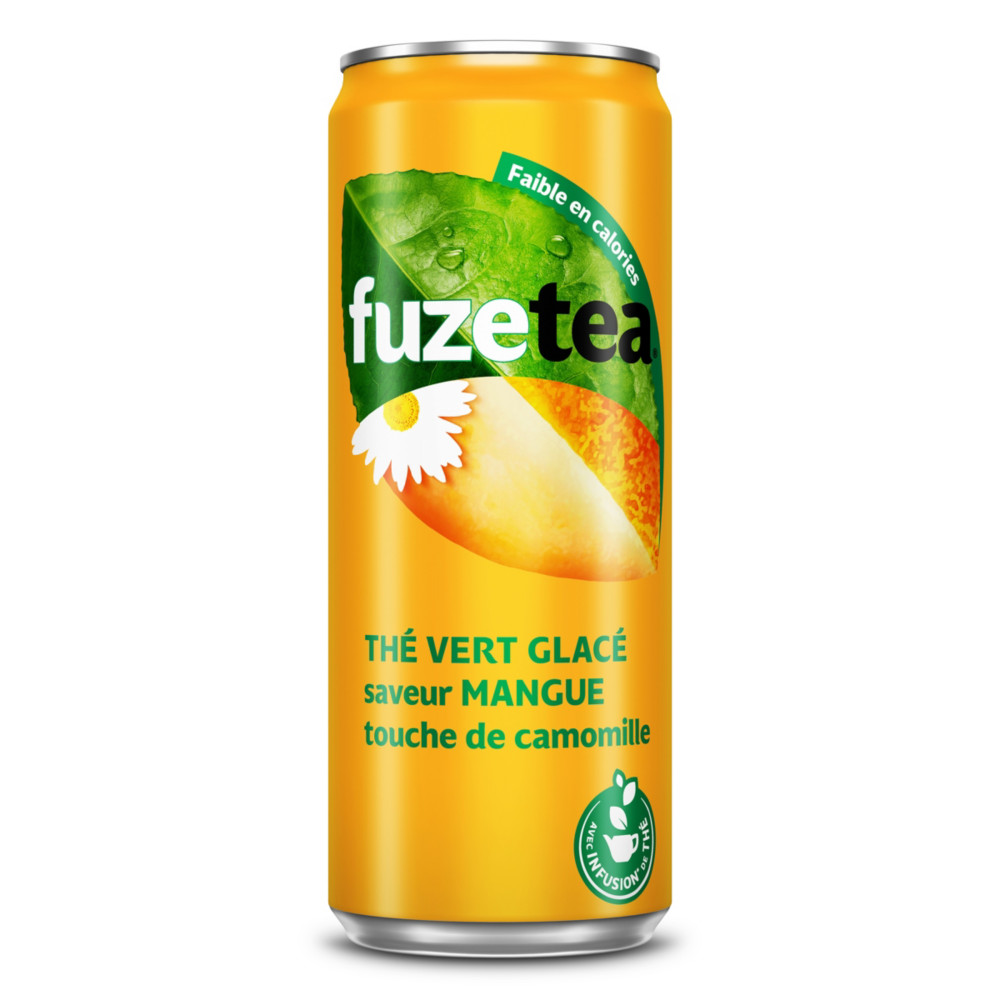 Fuze Tea Boisson Au The Vert Camomille Saveur Mangue Canette Slim De 33 Cl Sodas Jus De Fruitsfavorable A Acheter Dans Notre Magasin Fuze Tea Boisson Au The Vert Camomille Saveur Mangue Canette Slim De 33 Cl Sodas Jus De Fruitsfavorable A Acheter Dans Notre Magasin