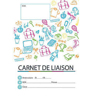 FUZEAU Carnet de liaison primaire léger & résistant, format 14,5x20,8cm, 48 pages, 16 bulletins d'absence