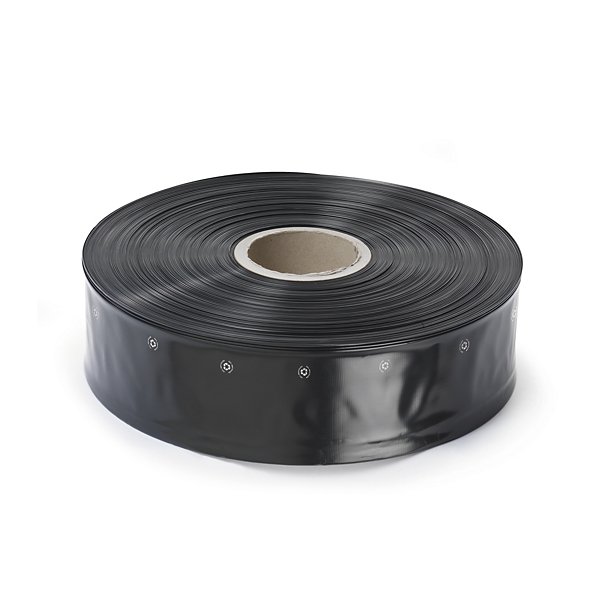 Gaine plastique noir opaque 100 microns 50% recyclé 100 mm x350 m - 5
