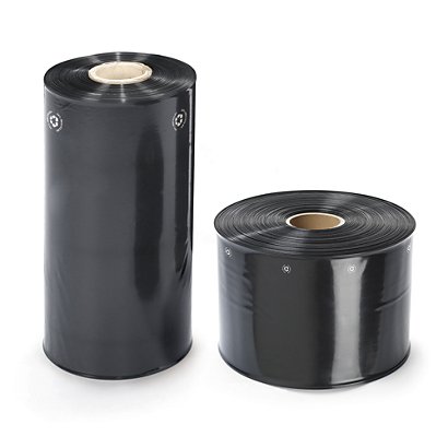 Gaine plastique noire opaque 100 microns 50 % recyclée - 1