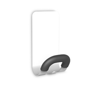 Gancio appendiborsa magnetico, Bianco Gancio appendiborsa magnetico, Bianco