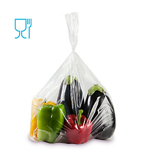 GANDOLFI Sacchetti Rex per alimenti - politene - 40x60 cm - 30 micron - trasparente - conf. 50 pezzi GANDOLFI Sacchetti Rex per alimenti - politene - 40x60 cm - 30 micron - trasparente - conf. 50 pezzi