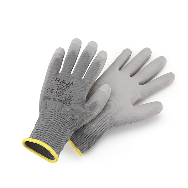 Gants enduction polyuréthane RAJA taille 8 - 1