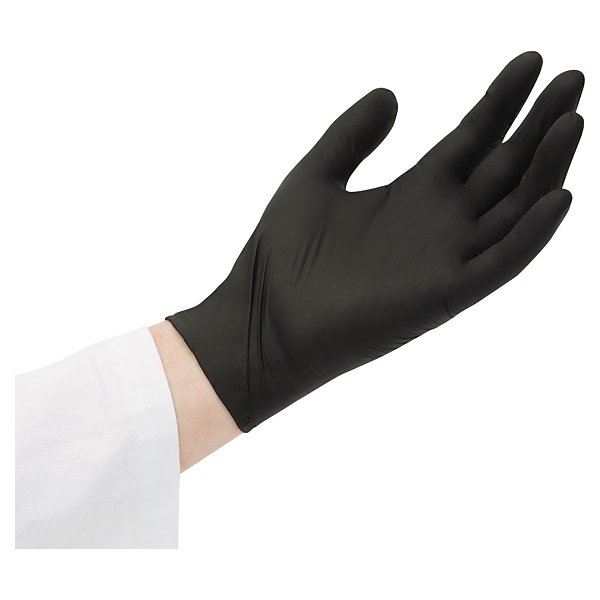 Gants jetables nitrile noirs taille 10 - 2