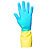 Gants protection chimique Mapa Alto 405 Activated bleu/jaune taille 10, lot de 10 paires - 6