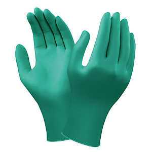 Gants protection chimique en nitrile Ansell TouchNtuff 92-600, taille 9, la boite de 100. Gants protection chimique en nitrile Ansell TouchNtuff 92-600, taille 9, la boite de 100.