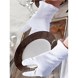 Gants de service homme, lot de 3 paires coloris blanc Gants de service homme, lot de 3 paires coloris blanc