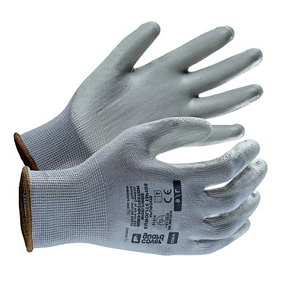 gants travaux de précision coverguard eurolite 13p105 taille 8, lot de 10 paires - 1