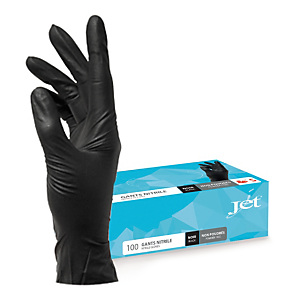 Gants à usage court nitrile noirs Gants à usage court nitrile noirs