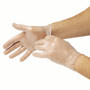 Gants vinyle non poudrés taille M, boite de 100 Gants vinyle non poudrés taille M, boite de 100