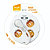 Garza Home Regleta circular múltiple con interruptor, 4 tomas, 2 USB, 1,4 m, blanco - 2