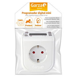 Garza Mini Programador digital de enchufe, blanco Garza Mini Programador digital de enchufe, blanco