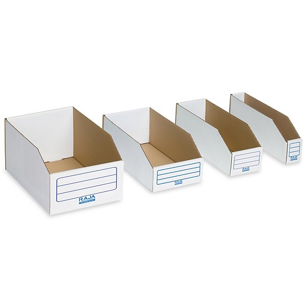 Gaveta de cartón blanco 301x51x112mm RAJA® - 4