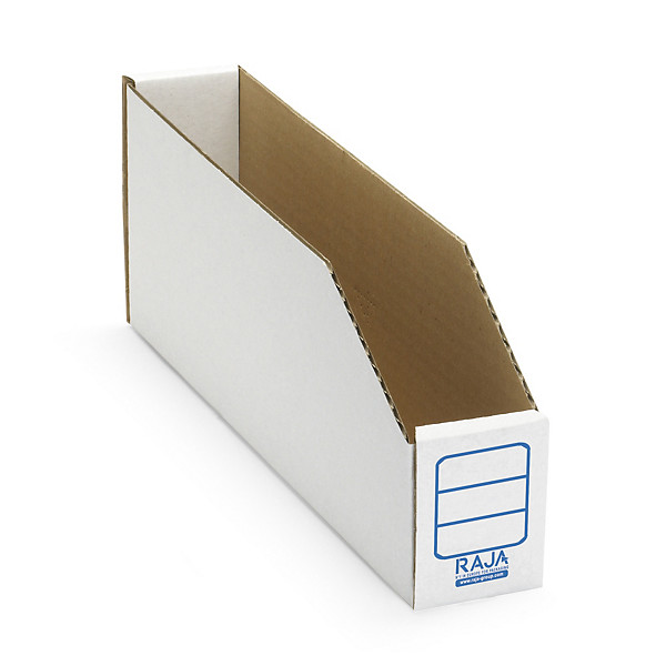 Gaveta de cartón blanco 301x51x112mm RAJA® - 1