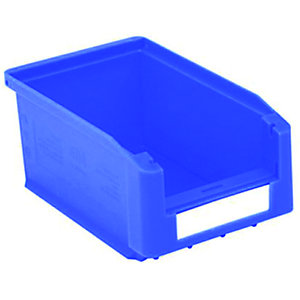 Gaveta de plástico para almacén 0,8 litros, azul