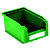 Gaveta de plástico para almacén 0,8 litros, verde - 1