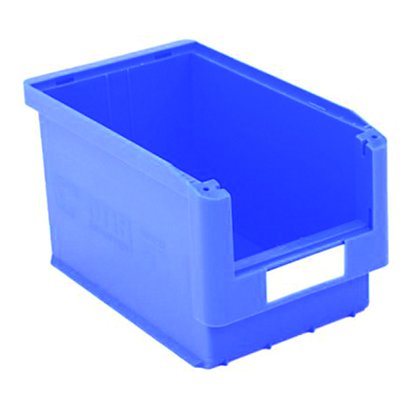 Gaveta de plástico para almacén 10 litros, azul