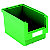 Gaveta de plástico para almacén 10 litros, verde - 1