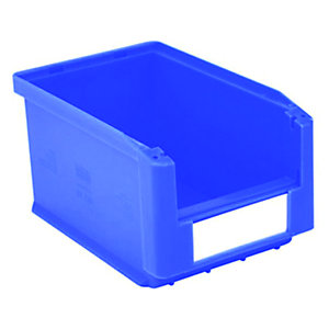 Gaveta de plástico para almacén 3 litros, azul