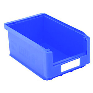 Gaveta de plástico para almacén 7,5 litros, azul