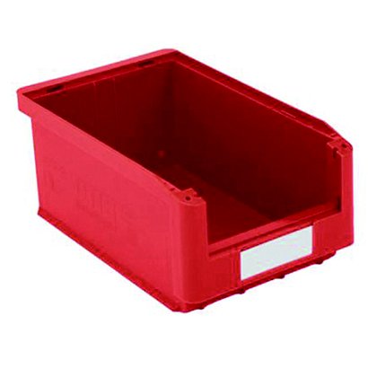 Gaveta de plástico para almacén 7,5 litros, rojo
