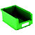 Gaveta de plástico para almacén 7,5 litros, verde - 1