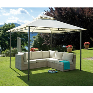 Gazebo quadrato, 3 x 3 m, Ecrù Gazebo quadrato, 3 x 3 m, Ecrù