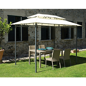 Gazebo rettangolare, 3 x 2 m, Ecrù Gazebo rettangolare, 3 x 2 m, Ecrù