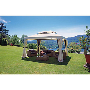 Gazebo rettangolare, 3 x 4 m, Ecrù Gazebo rettangolare, 3 x 4 m, Ecrù