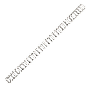 GBC Dorsi metallici a 34 anelli, Diametro 11 mm, Capacità 100 fogli, Argento (confezione da 100 pezzi) GBC Dorsi metallici a 34 anelli, Diametro 11 mm, Capacità 100 fogli, Argento (confezione da 100 pezzi)