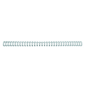 GBC Dorsi metallici a 34 anelli, Diametro 12,5 mm, Capacità 115 fogli, Argento (confezione 100 pezzi) GBC Dorsi metallici a 34 anelli, Diametro 12,5 mm, Capacità 115 fogli, Argento (confezione 100 pezzi)