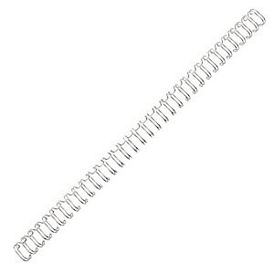 GBC Dorsi metallici a 34 anelli, Diametro 9,5 mm, Capacità 85 fogli, Argento (confezione 100 pezzi) GBC Dorsi metallici a 34 anelli, Diametro 9,5 mm, Capacità 85 fogli, Argento (confezione 100 pezzi)