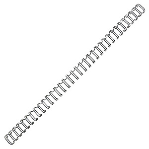 GBC Dorsi metallici a 34 anelli, Diametro 9,5 mm, Capacità 85 fogli, Nero (confezione 100 pezzi) GBC Dorsi metallici a 34 anelli, Diametro 9,5 mm, Capacità 85 fogli, Nero (confezione 100 pezzi)