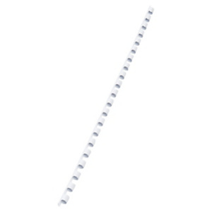 GBC Dorsi plastici a 21 anelli CombBind, Diametro 6 mm, Capacità 25 fogli, Bianco (confezione 100 pezzi) GBC Dorsi plastici a 21 anelli CombBind, Diametro 6 mm, Capacità 25 fogli, Bianco (confezione 100 pezzi)