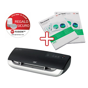 GBC Offerta Plastificatrice Fusion 3000L A4 + 2 confezioni da 100 pouches A4 da 125 micron GBC Offerta Plastificatrice Fusion 3000L A4 + 2 confezioni da 100 pouches A4 da 125 micron
