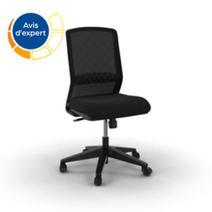 Siège de bureau Tekna Tissu polyester Résille Noir Hauteur réglable - Dossier Roulettes Siège de bureau Tekna Tissu polyester Résille Noir Hauteur réglable - Dossier Roulettes