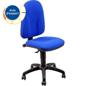 Siège de bureau en tissu bleu rembourré UNISIT Team - Haut dossier - Piétement à roulettes
Siège de bureau en tissu bleu rembourré UNISIT Team - Haut dossier - Piétement à roulettes