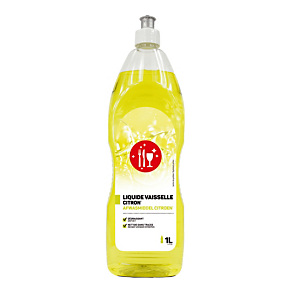 Geconcentreerd handafwasmiddel Push Pull citroen, fles van 1 L Geconcentreerd handafwasmiddel Push Pull citroen, fles van 1 L