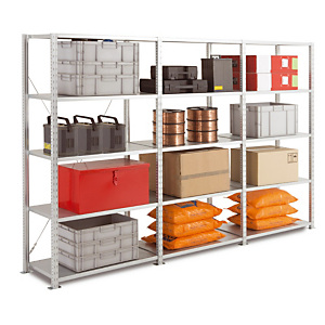 Gegalvaniseerd werkplaatsrek-H. 200 x B. 100 x D. 60 cm-Basiselement Gegalvaniseerd werkplaatsrek-H. 200 x B. 100 x D. 60 cm-Basiselement