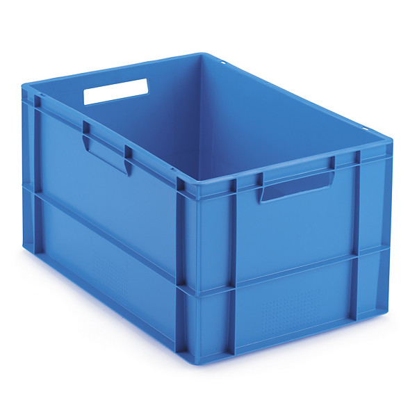 Gekleurde euronorm stapelbak RAJA blauw 600x400x320mm