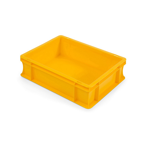 Gekleurde euronorm stapelbak RAJA geel 400x300x120mm