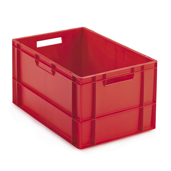 Gekleurde euronorm stapelbak RAJA rood 600x400x320mm