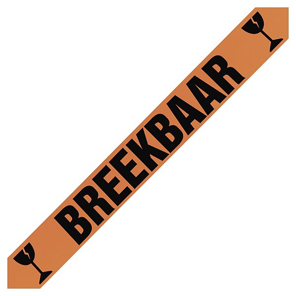 Gekleurde geruisloze PP-tape: Breekbaar-Fragile- Zerbrelich - 6
