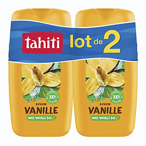 Gel douche Tahiti Vanille 250 ml, lot de 2
