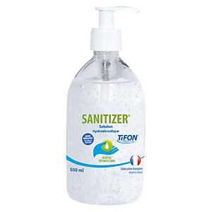 Gel hydroalcoolique Sanitizer 500 ml, lot de 6 flacons Gel hydroalcoolique Sanitizer 500 ml, lot de 6 flacons