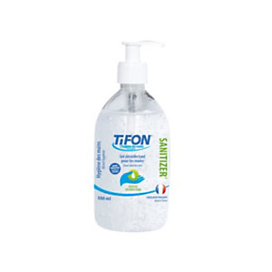 Gel hydroalcoolique Sanitizer pour mains à pompe réutilisable - Flacon de 500 ml - Carton de 6 flacons