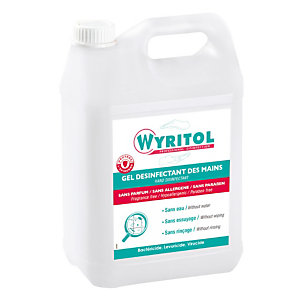 Gel hydroalcoolique Wyritol, bidon de 5 L