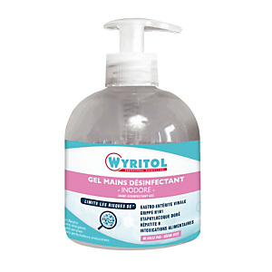 Gel hydroalcoolique Wyritol, flacon de 300 ml Gel hydroalcoolique Wyritol, flacon de 300 ml