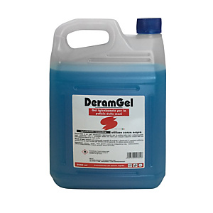 Gel igienizzante mani Deramgel con antibatterico, Alcool 65%, Tanica 5 l Gel igienizzante mani Deramgel con antibatterico, Alcool 65%, Tanica 5 l