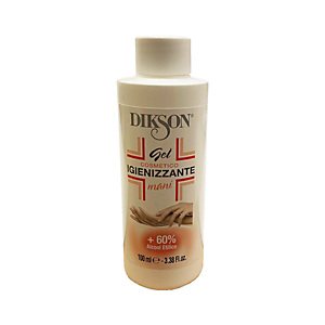 Gel igienizzante mani Dikson con alcool oltre il 60%, Flacone 100 ml